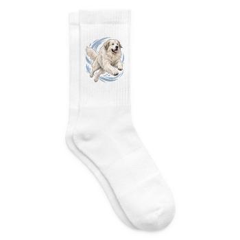 Pyrenäenhund - Tennissocken - Weiß - Rechts