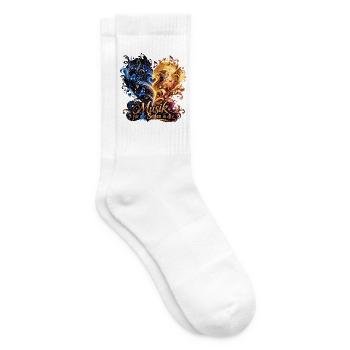 Musikherz: Seiten in dir entfalten - Tennissocken - Weiß - Rechts