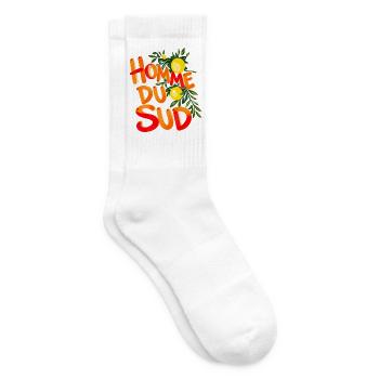 Southern Man Citrus Sun - Tennissocken - Weiß - Rechts