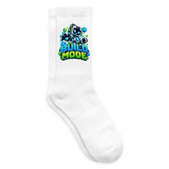 Voxel Build Mode Roboter - Tennissocken - Weiß - Rechts