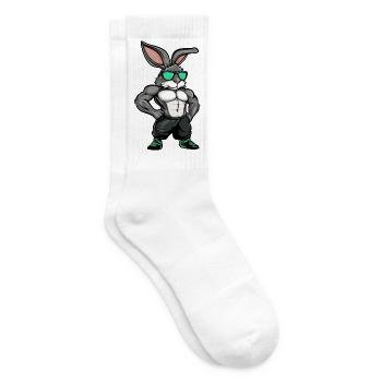 Fitness Hasen - Tennissocken - Weiß - Rechts