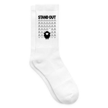 Schwarzes Schaf – Stand Out - Tennissocken - Weiß - Rechts