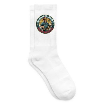 Weihnachtsdienst Handwerker Weihnachten Lustig - Tennissocken - Weiß - Rechts