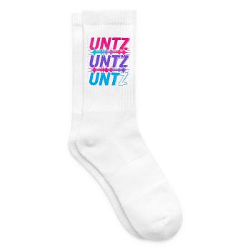UNTZ UNTZ UNTZ Techno Raver Goa Trance Festival - Tennissocken - Weiß - Rechts