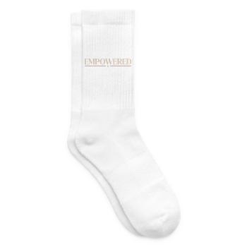 Empowered Frauenpower Starke Frauen Feministin - Tennissocken - Weiß - Rechts