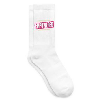 Empowered Frauenpower Starke Frauen Feministin - Tennissocken - Weiß - Rechts