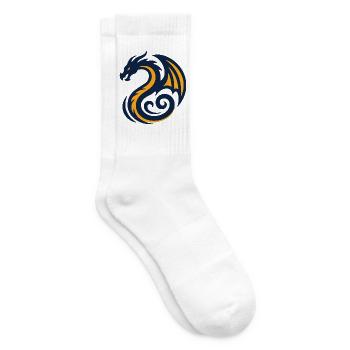 Tribal Drache Wappen Logo - Tennissocken - Weiß - Rechts