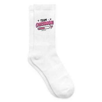 Team Overthinking Loading - Tennissocken - Weiß - Rechts
