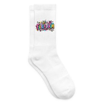 Fiebertraum Graffiti Neon - Tennissocken - Weiß - Rechts