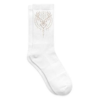 Der Hirsch mit dem Vegvisir im Geweih - Tennissocken - Weiß - Rechts