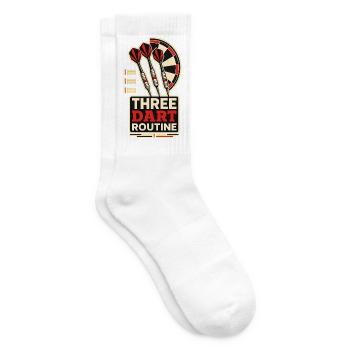 THREE DART ROUTINE - Tennissocken - Weiß - Rechts