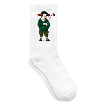 Golf Kuh - Tennissocken - Weiß - Rechts