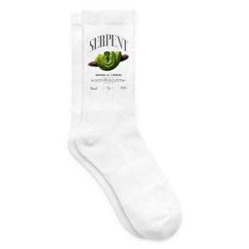 Green Tree Python Modern Reptile Keeper Streetwear - Tennissocken - Weiß - Rechts