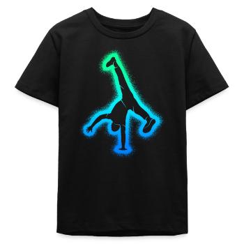 Breakdance Breakdancer Tanzen Jungen Breakdancer - Teenager Organic T-Shirt Mini Creator von Stanley/Stella - Schwarz - Vorne