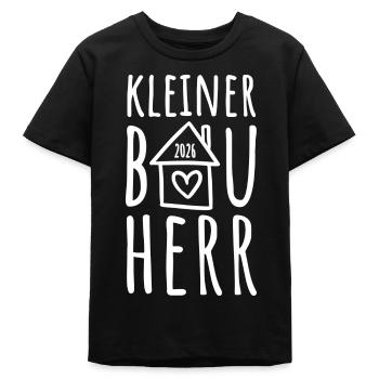 Kleiner Bauherr 2026 - Teenager Organic T-Shirt Mini Creator von Stanley/Stella - Schwarz - Vorne