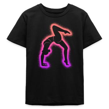 Turnerin Gymnastik Handstand Damen Turnen Kinder - Teenager Organic T-Shirt Mini Creator von Stanley/Stella - Schwarz - Vorne