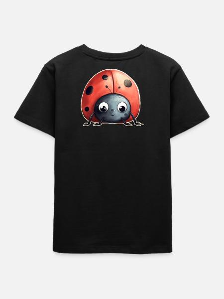 Marienkäfer - Teenager Organic T-Shirt Mini Creator von Stanley/Stella - Schwarz