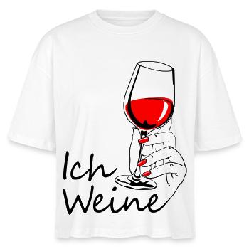 Ich weine - Stanley/Stella Frauen Boxy Bio-T-Shirt Nova - Weiß - Vorne - Anna (173cm)
