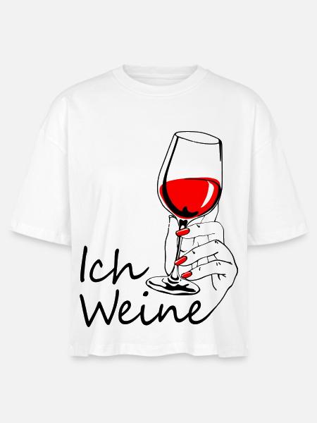 Ich weine - Stanley/Stella Frauen Boxy Bio-T-Shirt Nova - Weiß