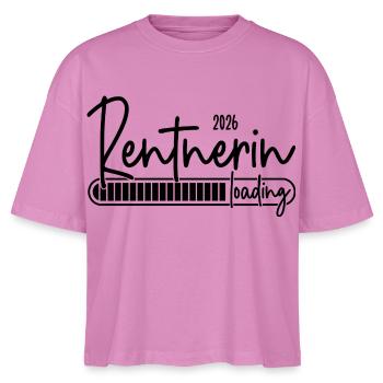 Rentnerin 2026 Loading - Stanley/Stella Frauen Boxy Bio-T-Shirt Nova - Pink - Vorne