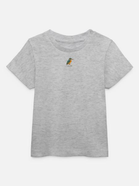 Eisvogel – Alcedo atthis - Baby Organic T-Shirt Baby Creator von Stanley/Stella - Grau meliert