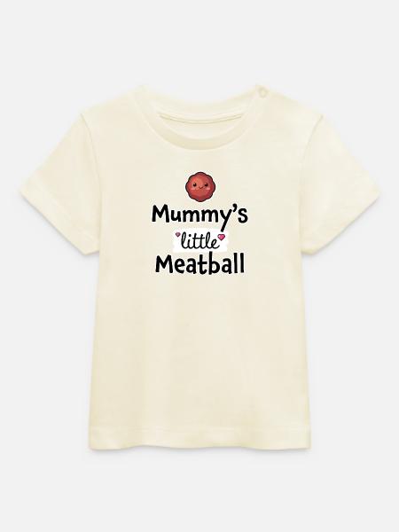 Mamas kleines Fleischbällchen – Baby- und Kinderkleidung - Baby Organic T-Shirt Baby Creator von Stanley/Stella - Natur