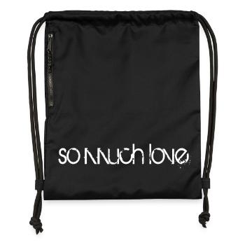 so much love - Turnbeutel aus Recycling-Material - Schwarz - Vorne