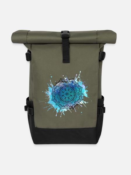 Mandala - Rolltop Rucksack - Olive/Schwarz