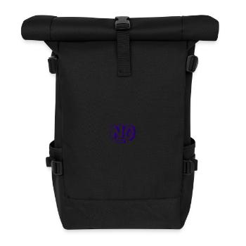 No embroidered - Roll Top Backpack - black - Front