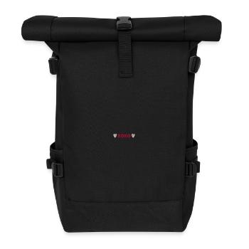 XOXO embroidered - Roll Top Backpack - black - Front