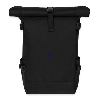 Shark embroidered - Roll Top Backpack - black - Front