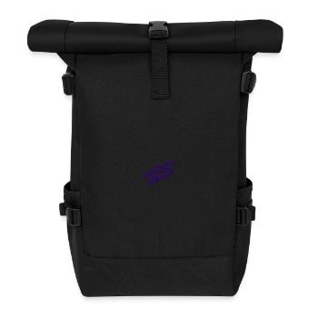 Yes embroidered - Roll Top Backpack - black - Front