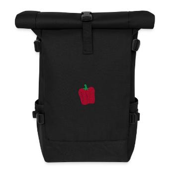 Peppers embroidered - Roll Top Backpack - black - Front