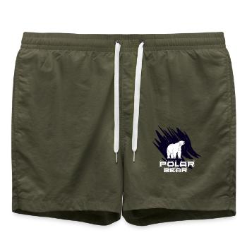 Eisbär - Badeshorts - Olive - Vorne - AI Model Male 185 light (185cm)