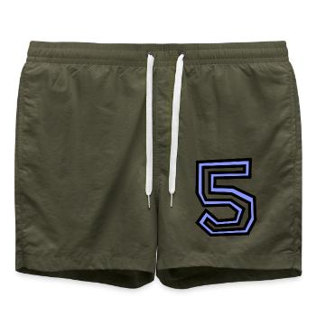 5. 5 JAHRE - Badeshorts - Olive - Vorne - AI Model Male 185 light (185cm)