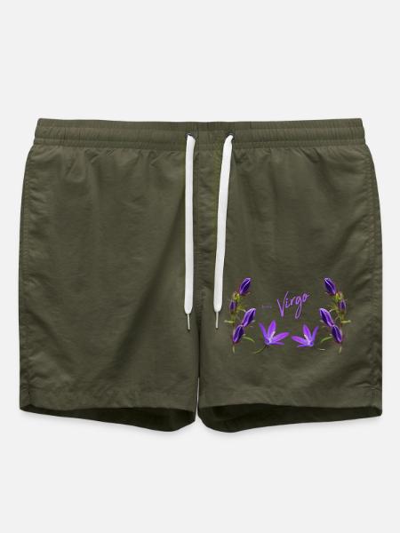Jungfrau Sternzeichen Jungfrau Glockenblume - Badeshorts - Olive