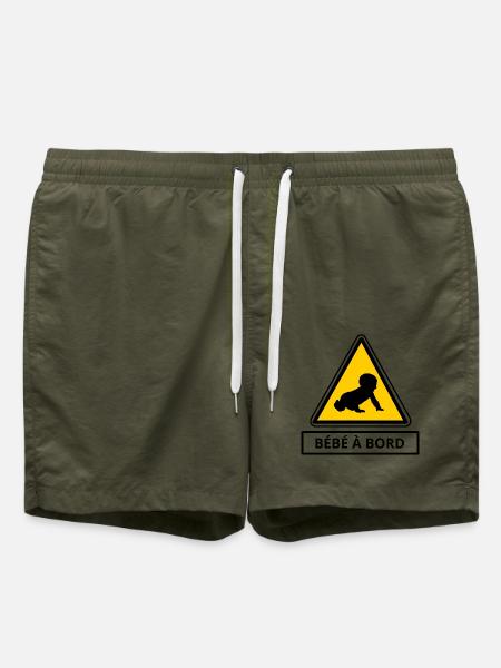 Baby an Bord - Badeshorts - Olive