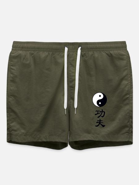 tao kung fu - Badeshorts - Olive