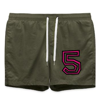 5 - Swim Trunks - olive - Front - AI Model Male 185 light (185cm)