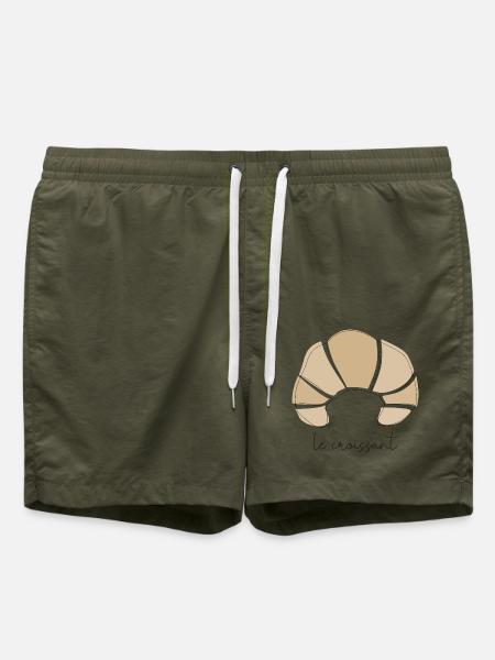 Croissant³. - Badeshorts - Olive