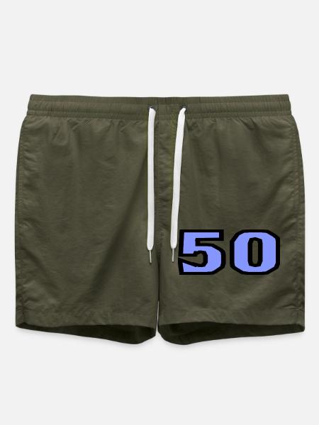 50. 50 JAHRE. 50-JÄHRIGES JUBILÄUM. 50-JÄHRIGES JUBILÄUM. - Badeshorts - Olive