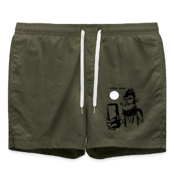 Chillax-Modus - Badeshorts - Olive - Vorne - AI Model Male 185 light (185cm)