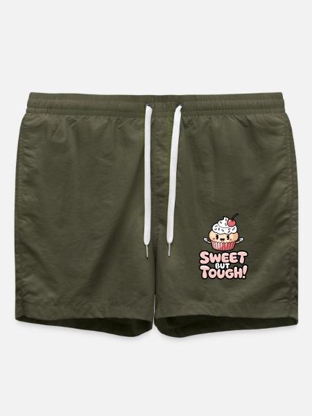 Sweet But Tough! - Swim Trunks - olive