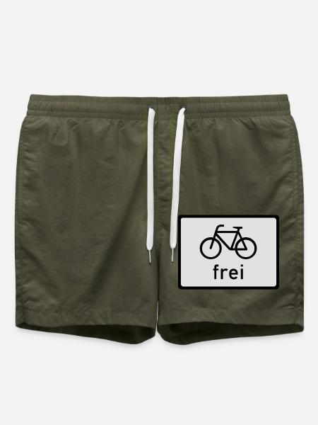 Fahrrad frei - Badeshorts - Olive