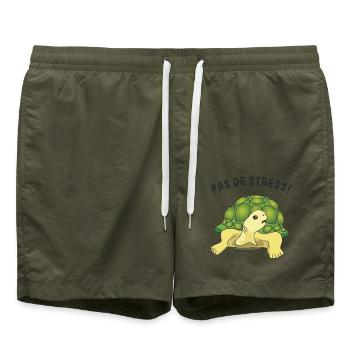 pas de stress - Badeshorts - Olive - Vorne - AI Model Male 185 light (185cm)
