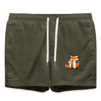Sister Fox - Badeshorts - Olive - Vorne - AI Model Male 185 light (185cm)