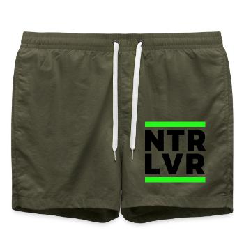 NTR-LVR - Badeshorts - Olive - Vorne - AI Model Male 185 light (185cm)