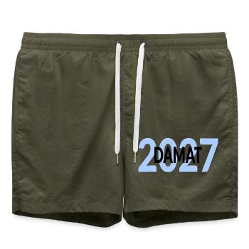 Türkischer Bräutigam, DAMAT 2027 - Badeshorts - Olive - Vorne - AI Model Male 185 light (185cm)