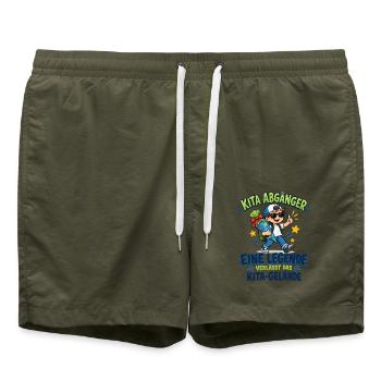 Kita Abgänger Legende - Badeshorts - Olive - Vorne - AI Model Male 185 light (185cm)