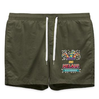 KARNEVAL NU HELAU - Badeshorts - Olive - Vorne - AI Model Male 185 light (185cm)
